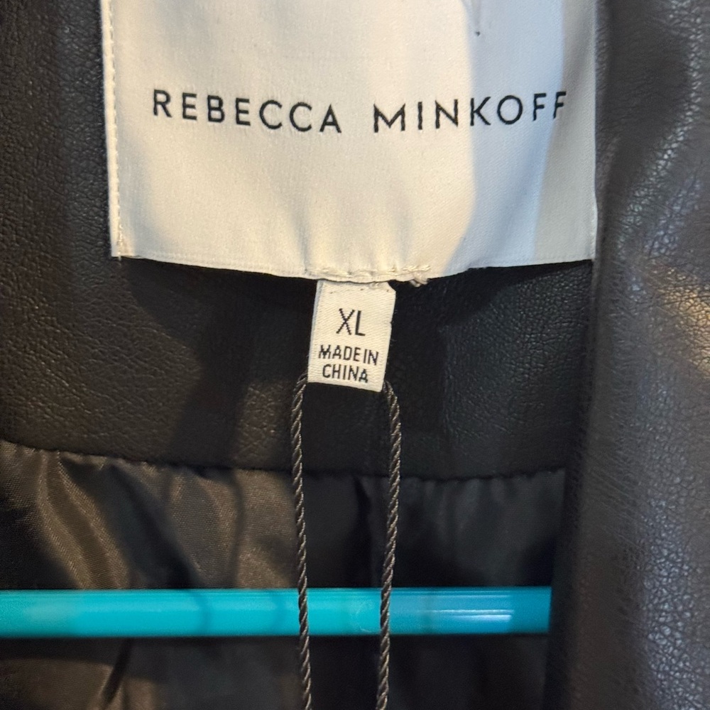 Rebecca Minkoff Jet Moto faux leather jacket NWT - Picture 3 of 10